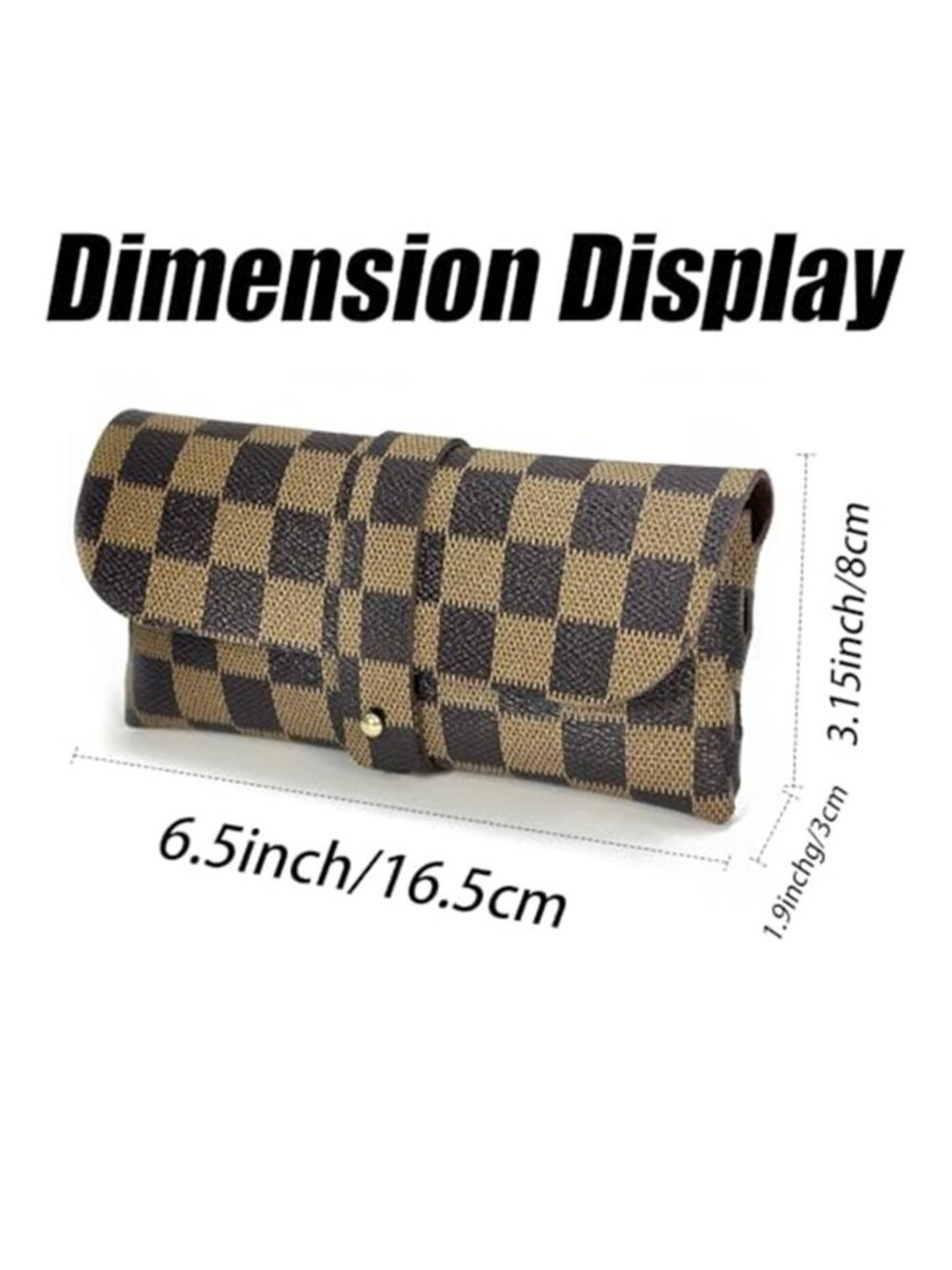 Fashion and Trendy Black and Brown Glasses Storage Bag Fashion Sunglasses Case - Picture 3 of 6